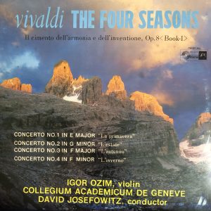 LP VIVALDI - THE FOUR SEASONS  Violin IGOR OZIM