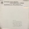LP BEETHOVEN - SONATA NO.5 IN F MAJOR FOR VIOLIN AND PIANO OP.24 "SPRING" & CONCERTO IN D MAJOR FOR VIOLIN AND ORCHESTRA  Violin ZINO FRANCESCATTI  Piano ROBERT CASADESUS Nhạc trưởng BRUNO WALTER