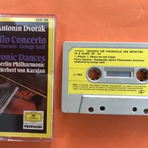 BĂNG CASSETTE GỐC - DVORAK - CELLO CONCERTO  & SLAVONIC DANCES Cello PIERRE FOURNIER Nhạc trưởng George Szell (Sao chép)