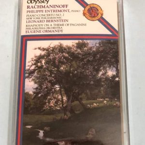 BĂNG CASSETTE - RACHMANINOV - PIANO CONCERTO NO.2 IN C MINOR OP.18 & RHAPSODY ON A THEME OF PAGANINI OP.43, PRELUDES  Pianist PHILIPPE ENTREMONT Nhạc trưởng LEONARD BERNSTEIN