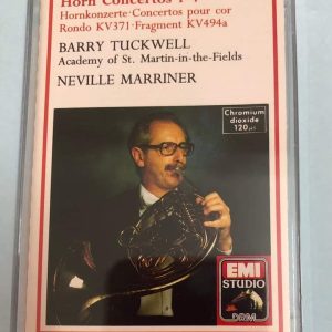 BĂNG CASSETTE - MOZART - HORN CONCERTOS 1-4 Horn BARRY TUCKWELL Nhạc trưởng NEVILLE MARRINER