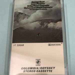 BĂNG CASSETTE - GRIEG - CONCERTO IN A MINOR FOR PIANO AND ORCHESTRA OP.16 & SCHUMANN - CONCERTO IN A MINOR FOR PIANO AND ORCHESTRA OP.54 Piano LEON FLEISHER Nhạc trưởng GEORGE SZELL
