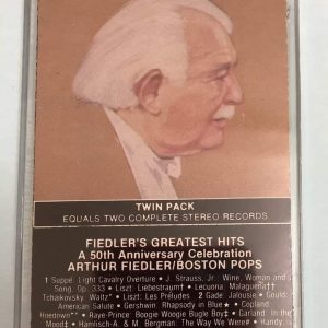 BĂNG CASSETTE - FIEDLER'S GREATEST HITS - A 50TH ANNIVERSARY Nhạc trưởng ARTHUR FIEDLER Dàn nhạc Pops Boston