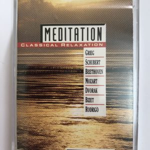BĂNG CASSETTE - MENDITATION CLASSIC RELAXATION Grieg - Morning, Bêthoven - Moonlight, Schubert - Serenade, Tchaikovsky - Preghiera, Mozart - Piano Concerto no.23, Dvorak - Serenade for string.....
