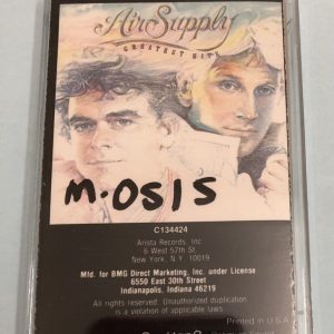 BĂNG CASSETTE - AIR SUPPLY - GREATEST HITS