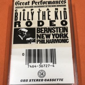 BĂNG CASSETTE - COPLAND - FOUR DANCE EPISODES FROM "RODEO" & BILLY THE KID BALLET SUITE Nhạc trưởng LEONARD BERNSTEIN