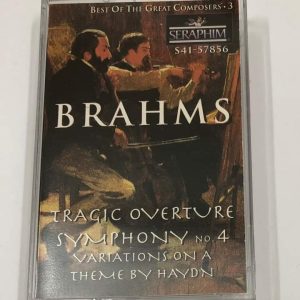 BĂNG CASSETTE - BRAHMS - TRAGIC OVERTURE OP.81& SYMPHONY NO.4 IN E MINOR OP.98 Nhạc trưởng CARLO MARIA GIULINI