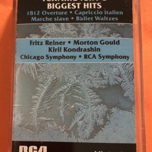 BĂNG CASSETTE - TCHAIKOVSKY'S BIGGEST HITS 1812 Overture, Capriccio Italien, Marche slave & Ballet Waltzes