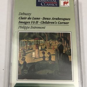 BĂNG CASSETTE - DEBUSY - CLAIR DE LUNE, DEUX ARABESQUES, IMAGES & CHILDREN'S CORNER Pianist PHILIPPE ENTREMONT