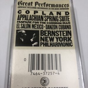 BĂNG CASSETTE - COPLAND - APPALACHIAN SPRING SUITE, FANFARE FOR THE COMMON MAN Nhạc trưởng BERNSTEIN
