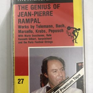 BĂNG CASSETTE - THE GENIUS OF JEAN-PIERRE RAMPAL - WORKS BY TELEMANN, BACH, MARCELLO, KREBS, PEPUSCH