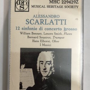 BĂNG CASSETTE - SCARLATTI - 12 SINFONIE DI CONCERTO GROSSO I Musici