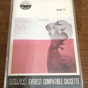 BĂNG CASSETTE - SCHUBERT - SYMPHONY NO.8IN B MINOR "UNFINISHED" & MOZART - SYMPHONY NO.40 IN G MINOR K.550