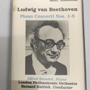 BĂNG CASSETTE - BEETHOVEN - PIANO CONCERTO NO.1 IN C MAJOR OP.15 & PIANO CONCETTO NO.2 IN B FLAT MAJOR OP.19 Piano ALFRED BRENDEL