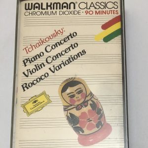 BĂNG CASSETTE - TCHAIKOVSKY - PIANO CONCERTO, VIOLIN CONCERTO Piano MARTHA ARGERICH Violin NATHAN MILSTEIN Cello MSTISLAV ROSTROPOVICH
