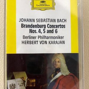 BĂNG CASSETTE - BRANDENBURG CONCERTOS NO.4, 5 & 6 Nhạc trưởng HERBERT VON KARAJAN Dàn nhạc giao hưởng Berlin