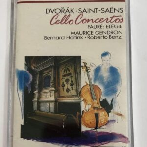 BĂNG CASSETTE - DVORAK CELLO CONCERTO RONDO IN G MINOR & SAINT-SAENS - CELLO CONCERTO NO.1 IN A MINOR, FAURE - ELEGIE