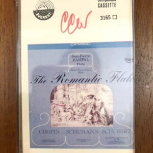 BĂNG CASSETTE - THE ROMANTIC FLUTE - CHPIN, SCHUMANN, SCHUBERT Flute JEAN PIERRE RAMPAL Băng Mỹ, Everest