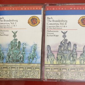 BĂNG CASSETTE - BACH - THE BRANDENBURG CONCERTOS VOL.1 & 2 Dàn nhạc Philharmonia Virtuosi Nhạc trường Richard Kapp