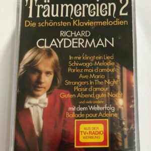BĂNG CASSETTE - RICHARD CLAYDERMAN - TRAUMEREIEN 2  Băng Đức, Teldec 1980