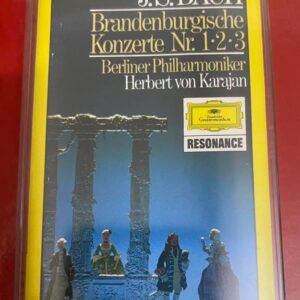 BĂNG CASSETTE- BACH - BRANDENBURGISCHE CONCERTO NÓ.1,2,3 Nhạc trưởng Harriett Von Karajan Dàn nhạc giao hưởng Berlin