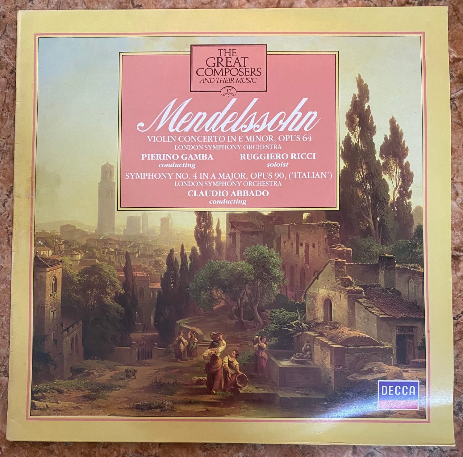 ĐĨA THAN - Mendelssohn – Violin Concerto in E minor, Op.64 & Symphony No.4 “Italian”, Op.90  Ruggiero Ricci (violin)