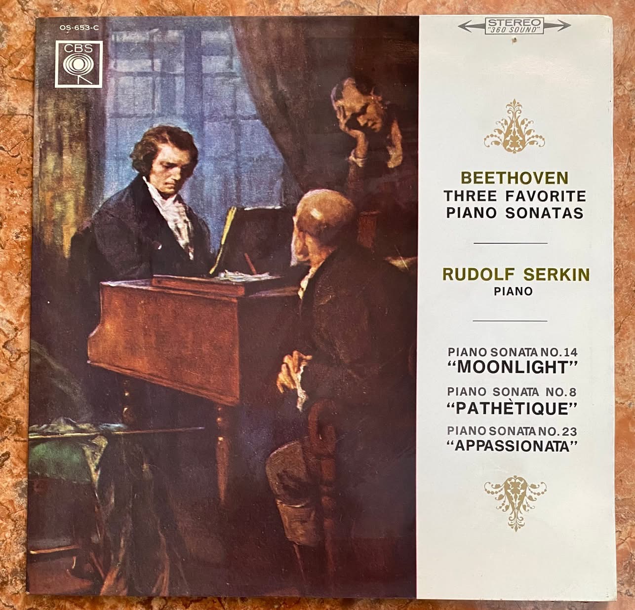 ĐĨA THAN -  BEETHOVEN - MOONLIGHT, PATHETIQUE & APPASSIONATA SONATAS 3 Bản sonata nổi tiếng nhất của Beethoven   Pianist RUDOLF SERKIN