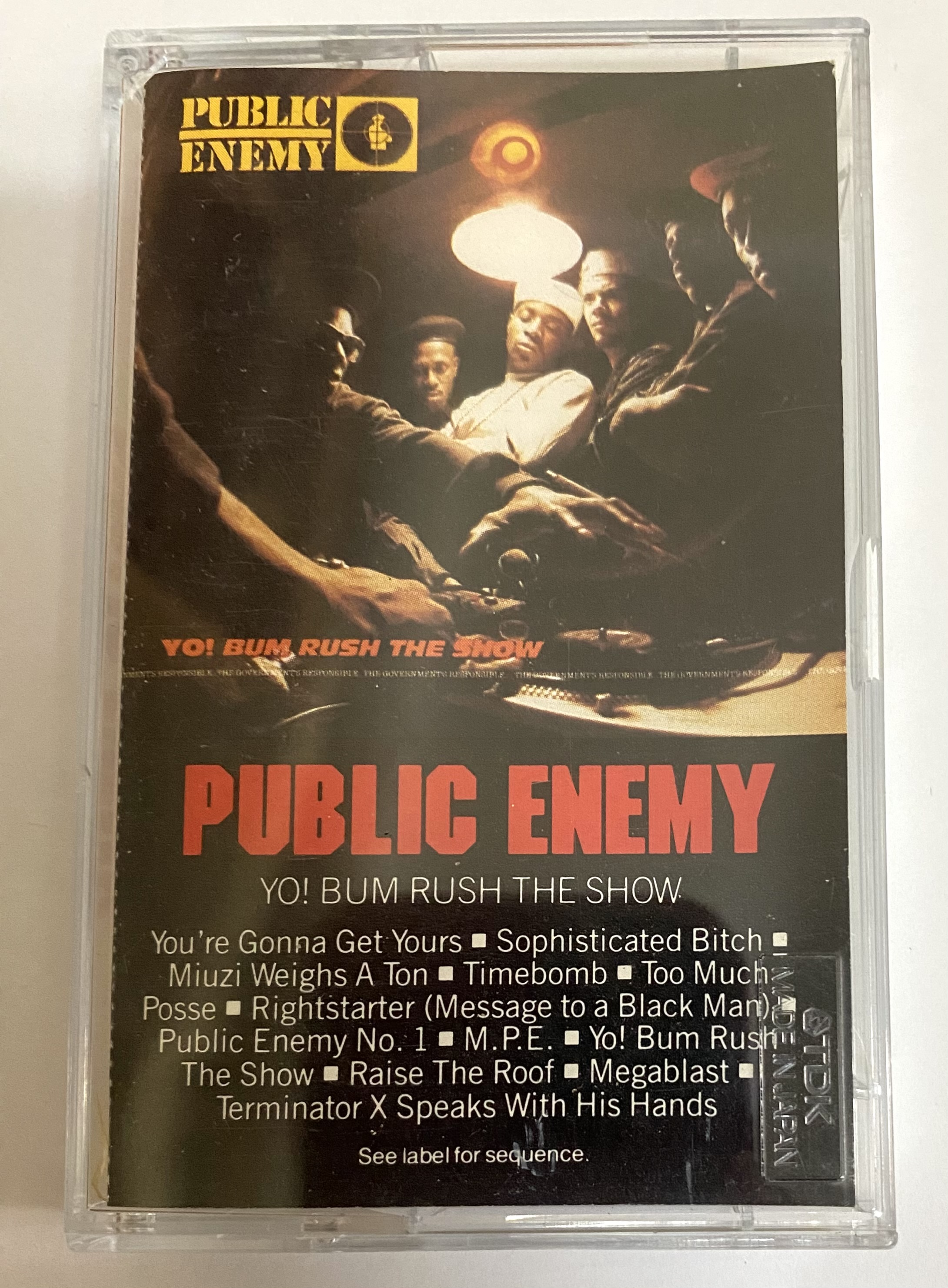 BĂNG CASSETTE - Public Enemy – Yo! Bum Rush the Show