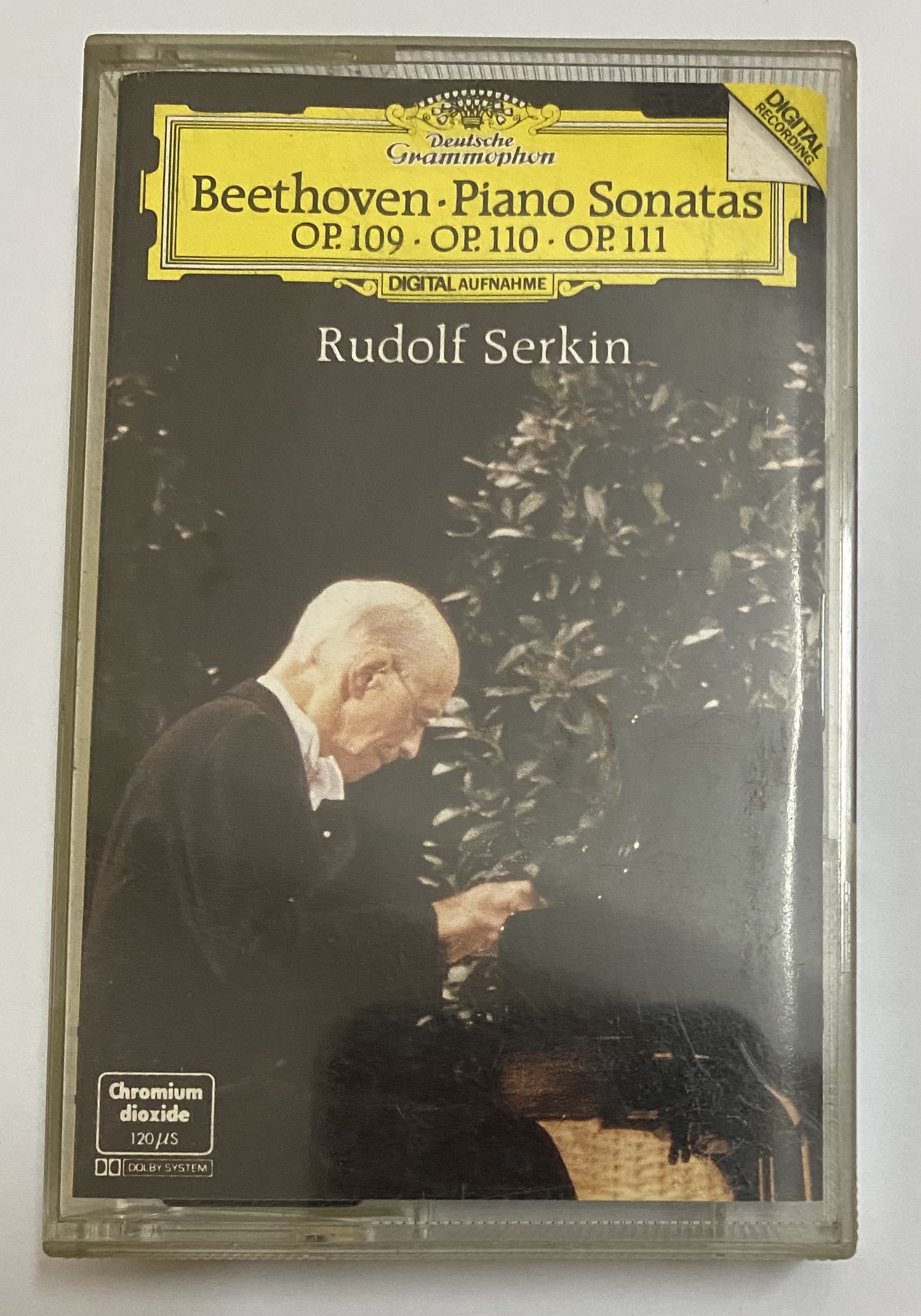 BĂNG CASSETTE CrO2 - Beethoven: Sonata no 30 Op.109, no 31 Op.110 & no 32 Op.111  Pianist Rudolf Serkin