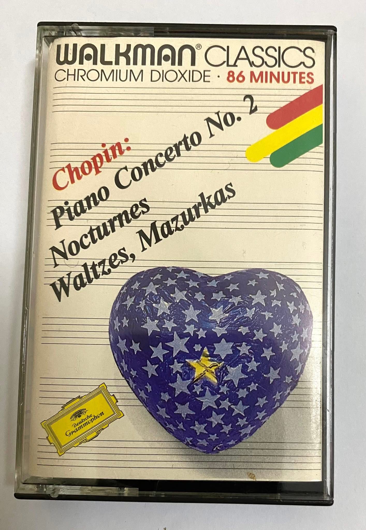 BĂNG CASSETTE CrO2 - CHOPIN - PIANO CONCERTO NO.2, NOCTURNES, WALTES & MAZUKAS Băng 86 phút = 2 LPs