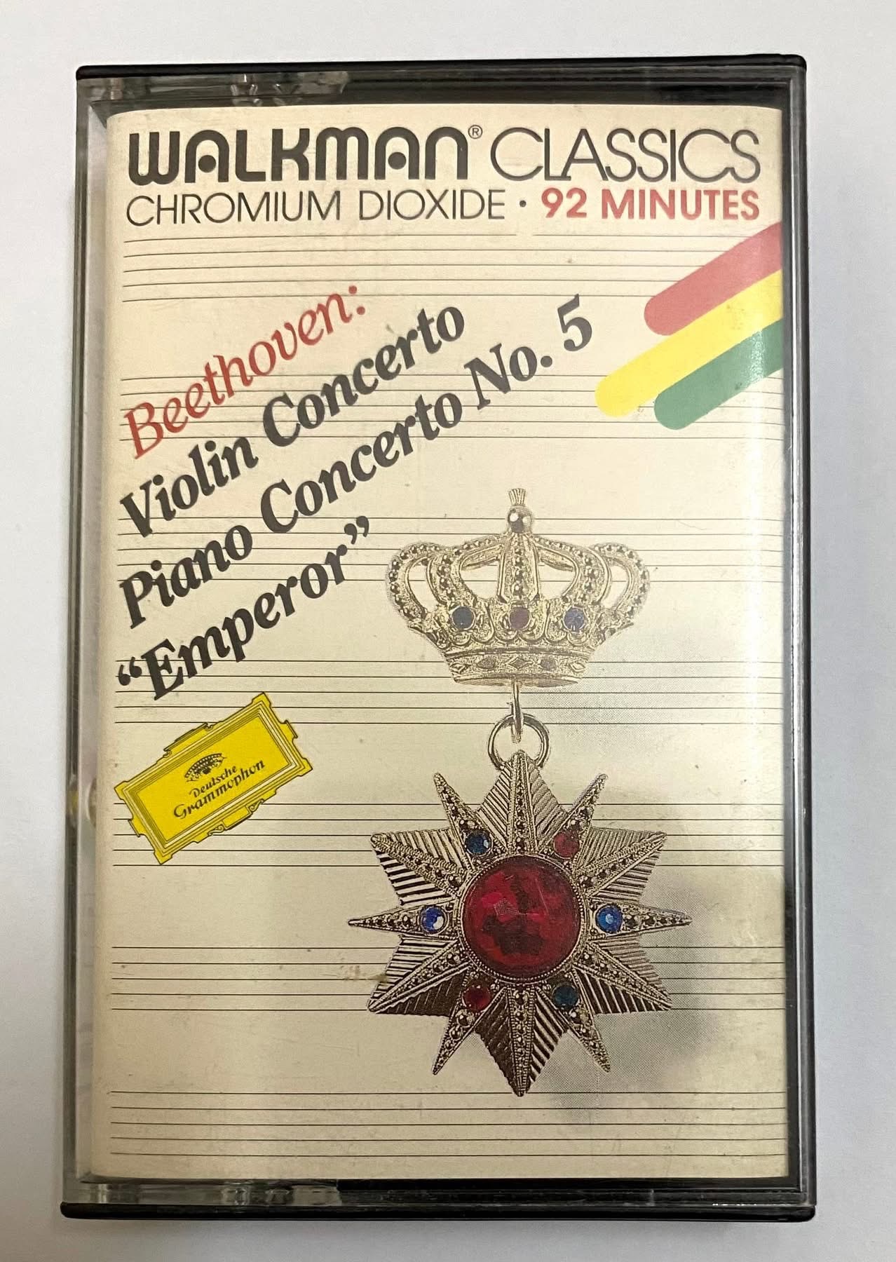 BĂNG CASSETTE CrO2 - BEETHOVEN - VIOLIN CONCERTO PIANO CONCERTO NO.5 “EMPEROR” Băng 92 phút - 2LP