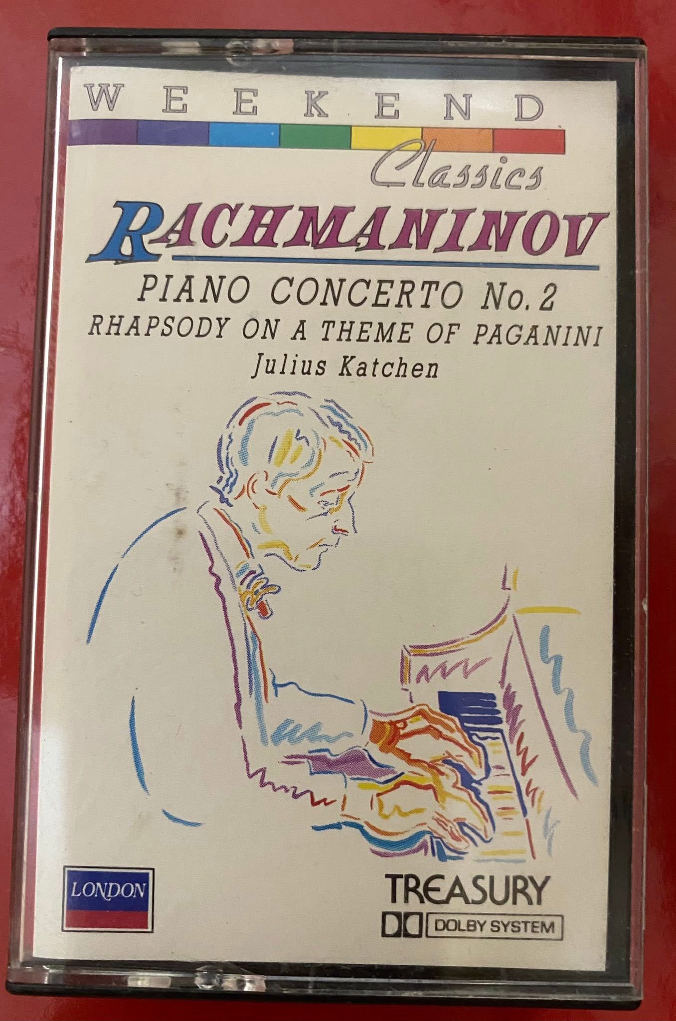 BĂNG CASSETTE - RACHMANINOV - Piano Concerto No. 2 in C minor, Op. 18 & Rhapsody on a Theme of Paganini, Op. 43
