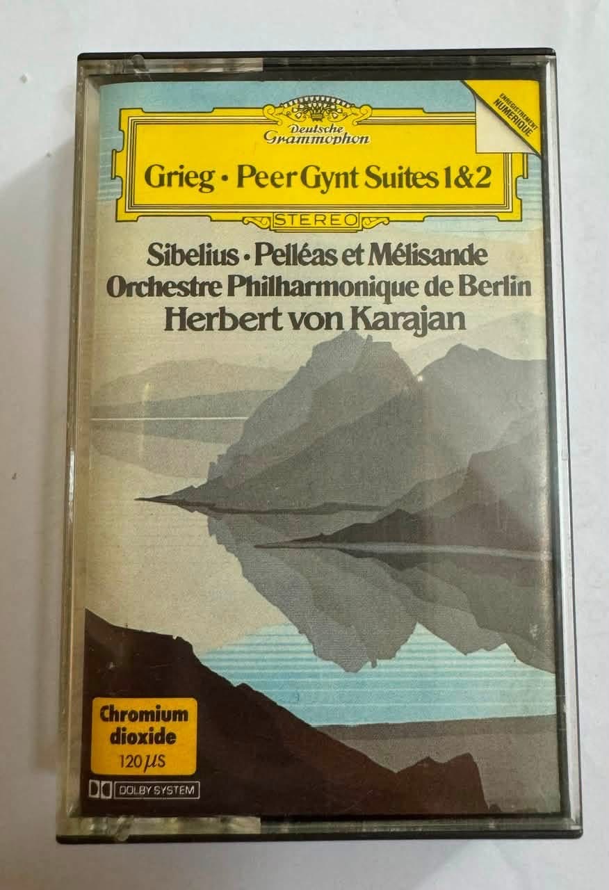 BĂNG CASSETTE  CrO2 - GRIEG - Peer Gynt Suites No. 1, Op. 46 & No. 2, Op. 55 & Sibelius – Pelléas et Mélisande, Op. 46