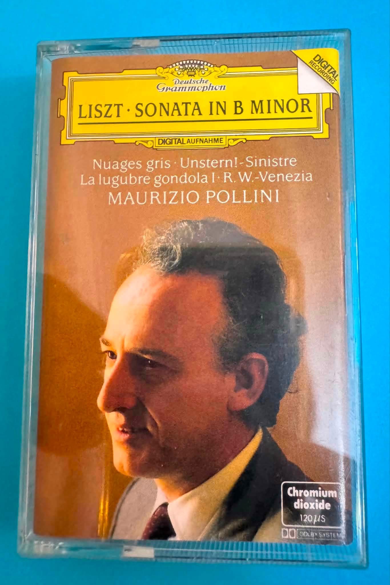 BĂNG CASSETTE CrO2 - Franz Liszt: Sonata in B minor, S. 178 & Nuages gris, Unstern!-Sinistre, La lugubre gondola I, R.W.-Venezia